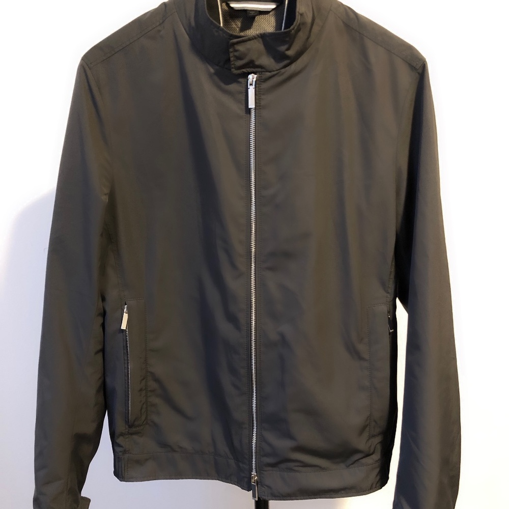 Hugo Boss Grey Cael Biker Jacket